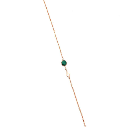 SILVER GREEN GAZE BRACELET