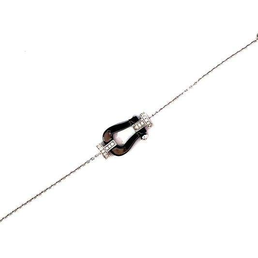 SILVER NOIR ELEGANCE BRACELET