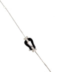 SILVER NOIR ELEGANCE BRACELET