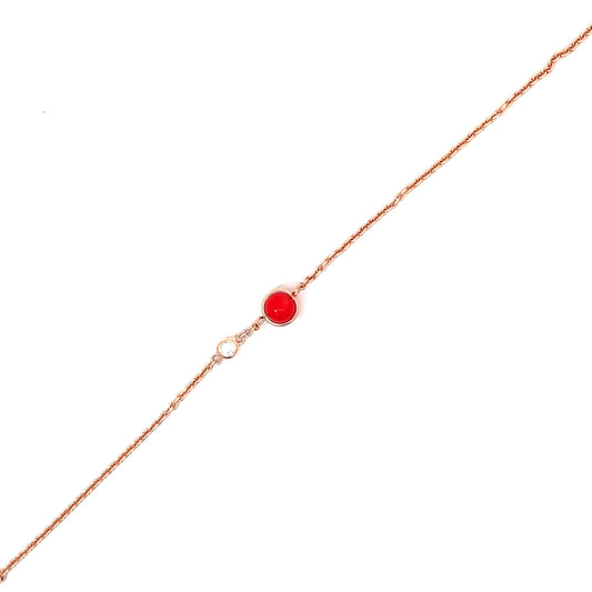 SILVER SCARLET GAZE BRACELET