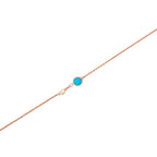 SILVER TURQUOISE GAZE BRACELET