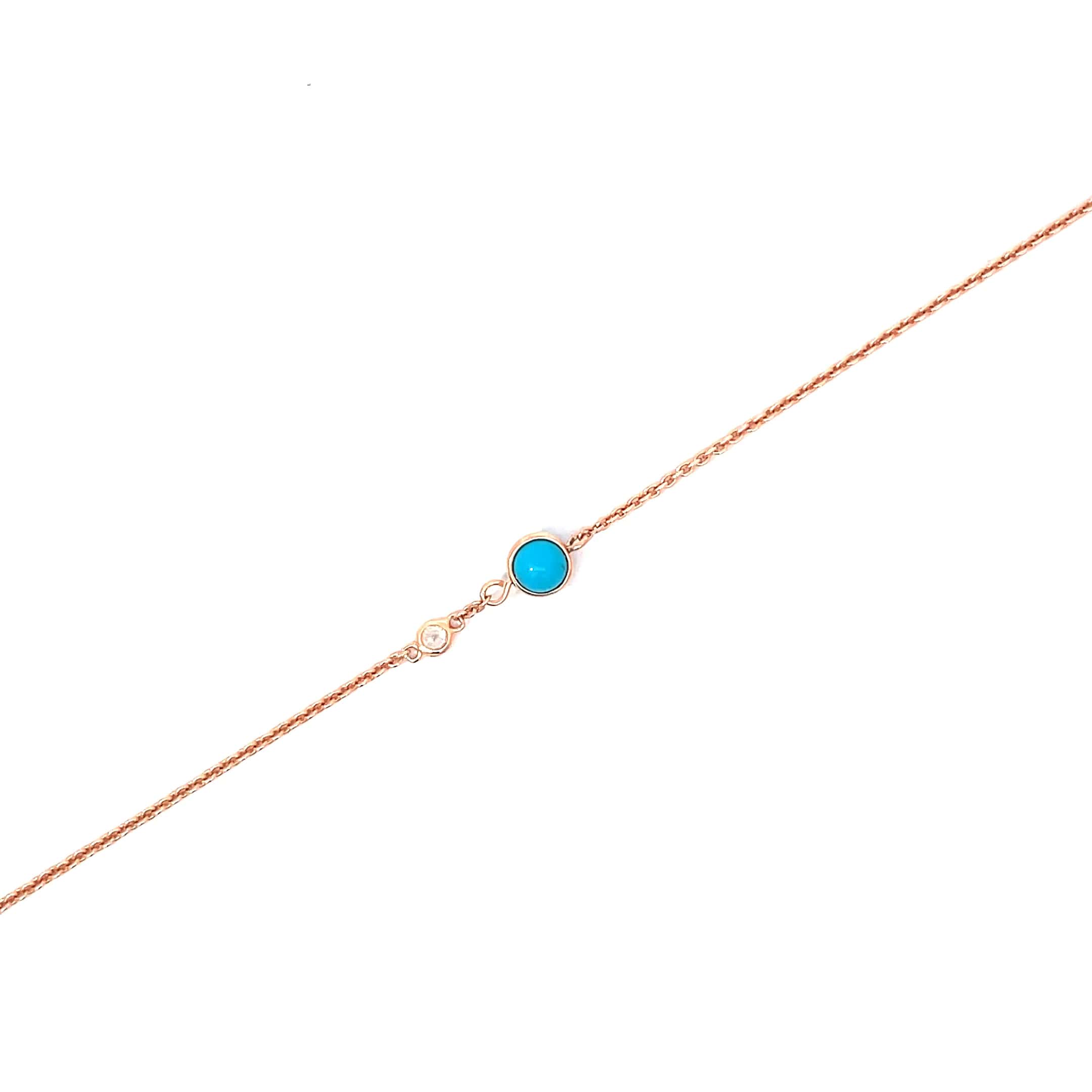 SILVER TURQUOISE GAZE BRACELET