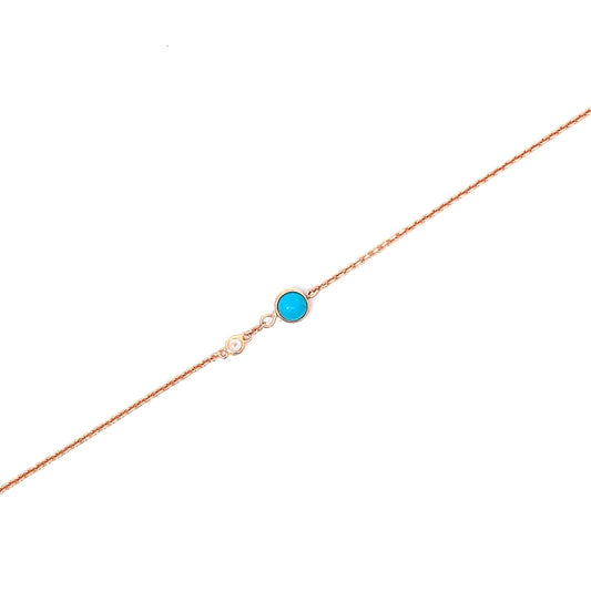 SILVER TURQUOISE GAZE BRACELET