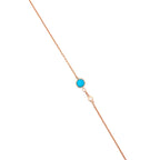 SILVER TURQUOISE GAZE BRACELET