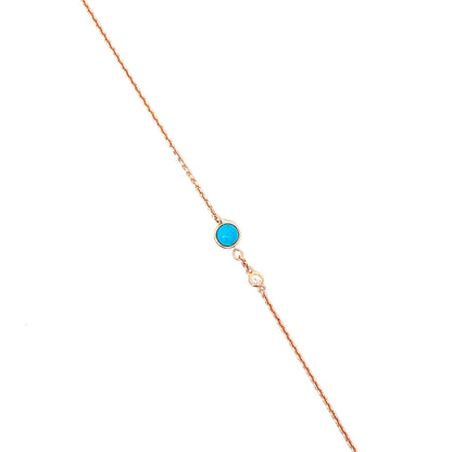 SILVER TURQUOISE GAZE BRACELET