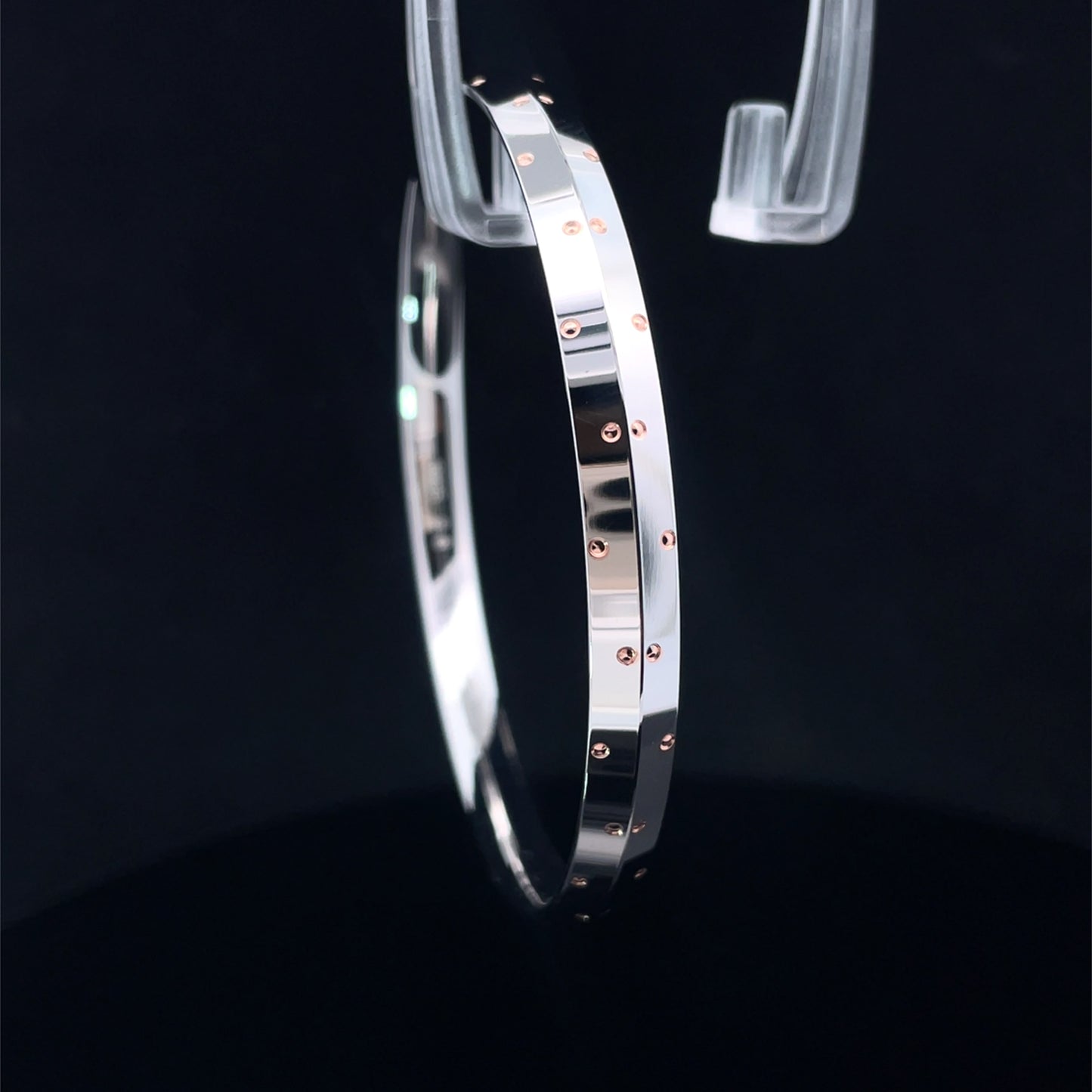 SILVER RIVET BRACELET