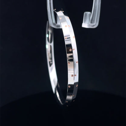 SILVER RIVET BRACELET
