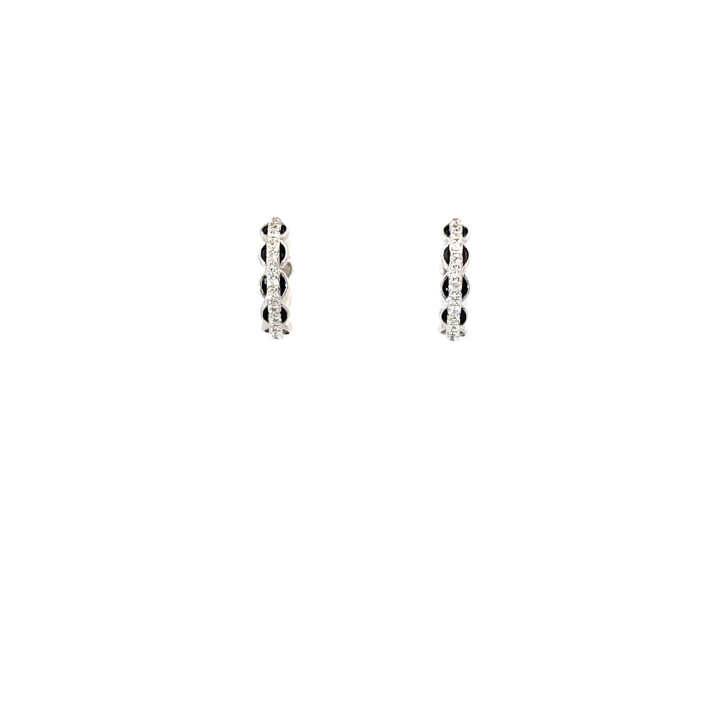 ELEGANT BRAIDED SILVER HOOPS