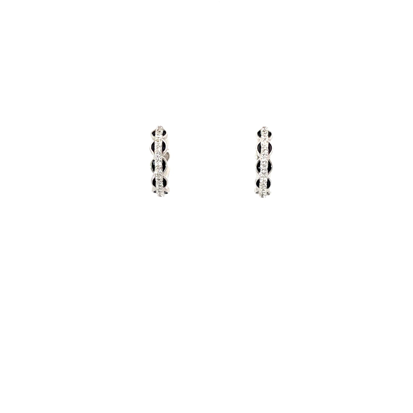ELEGANT BRAIDED SILVER HOOPS