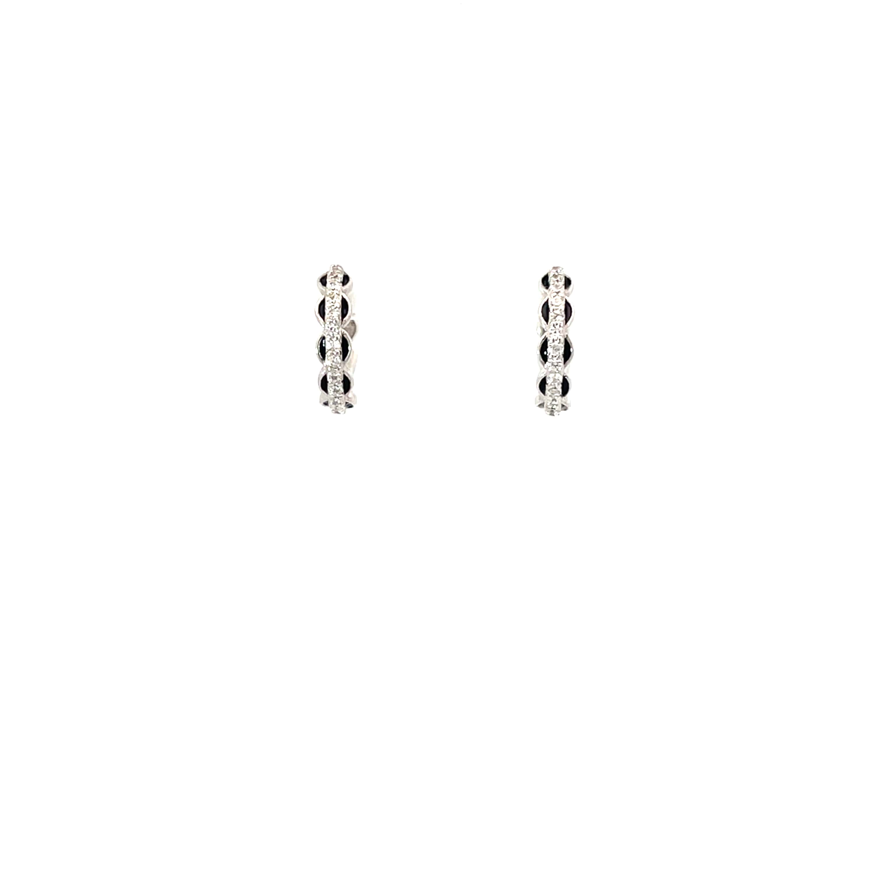 ELEGANT BRAIDED SILVER HOOPS