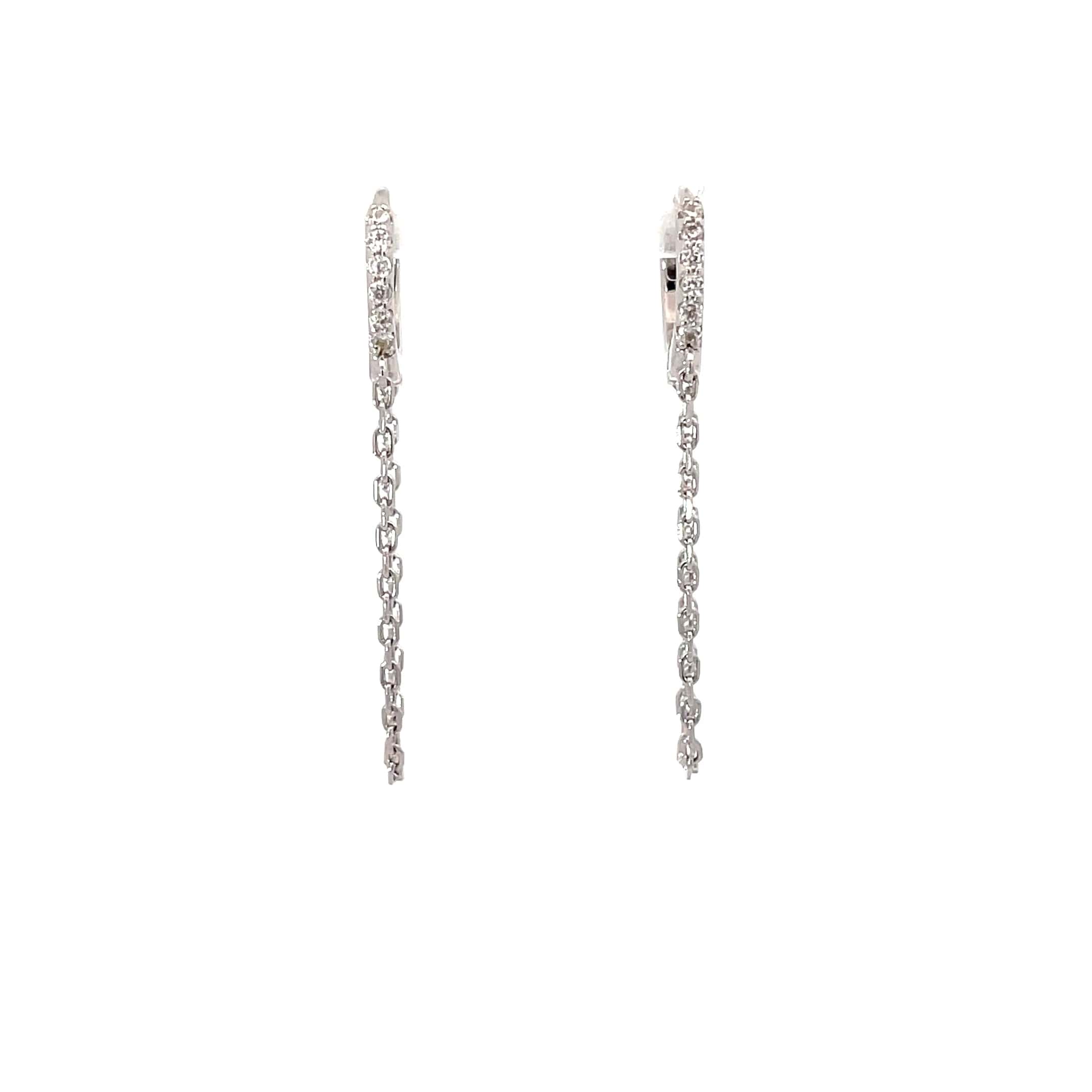 CHAINED GRACE SILVER HOOPS
