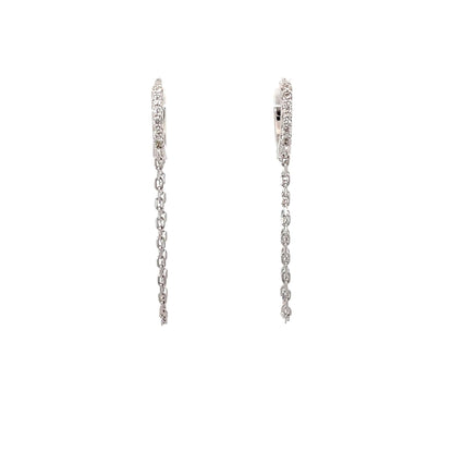 CHAINED GRACE SILVER HOOPS