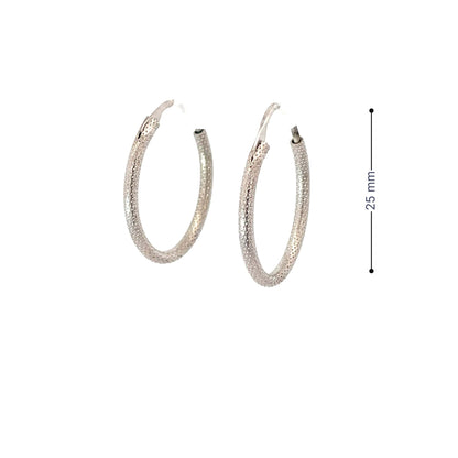 BOLD CLASSIC SILVER HOOPS