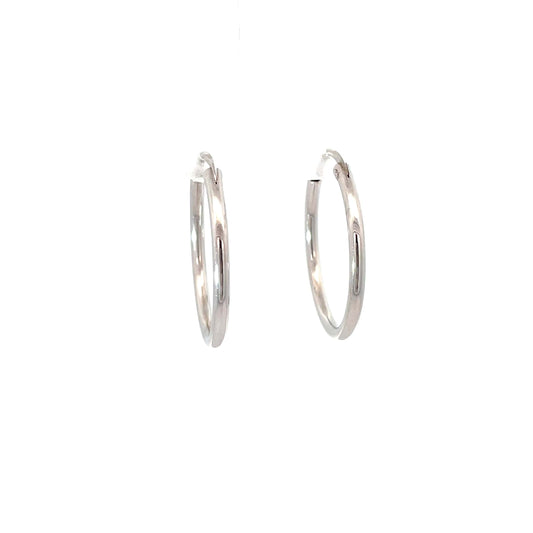 EVERYDAY CLASSIC SILVER HOOPS
