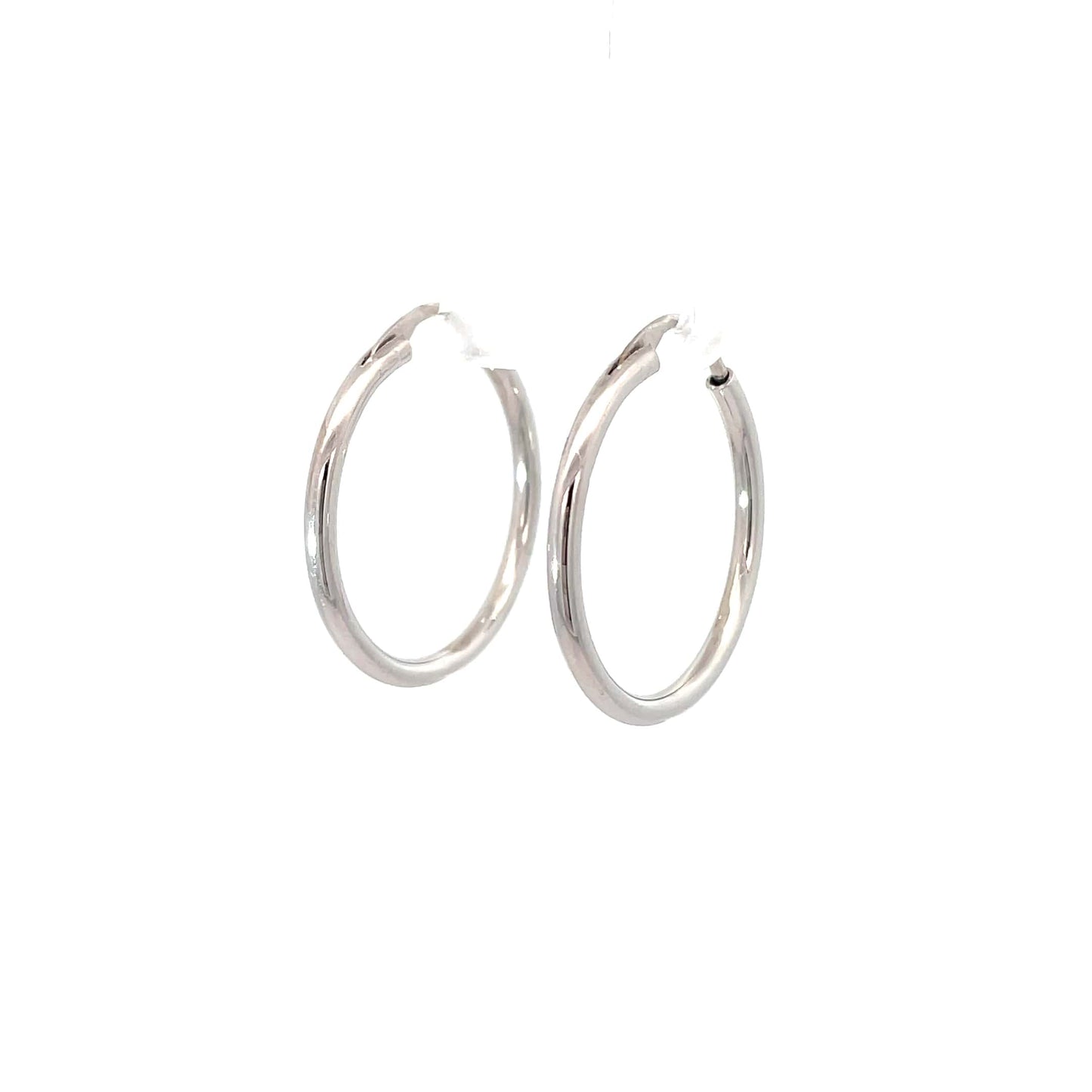 EVERYDAY CLASSIC SILVER HOOPS