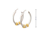 MODERN GLAM SILVER HOOPS