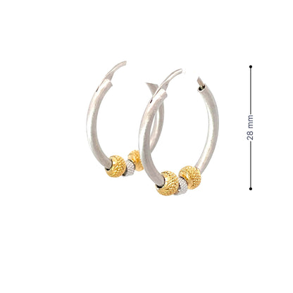 MODERN GLAM SILVER HOOPS