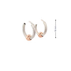 TEXTURED TWIST SILVER HOOPS