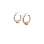TEXTURED TWIST SILVER HOOPS