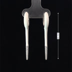 WHITE SILVER GLIDE EARRINGS