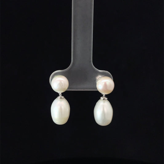 SILVER WHITE GRACE DROPS