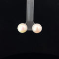 SILVER WHITE CLASSIC STUDS