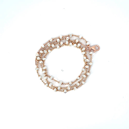 CRYSTAL GLIMMER SILVER NECKLACE