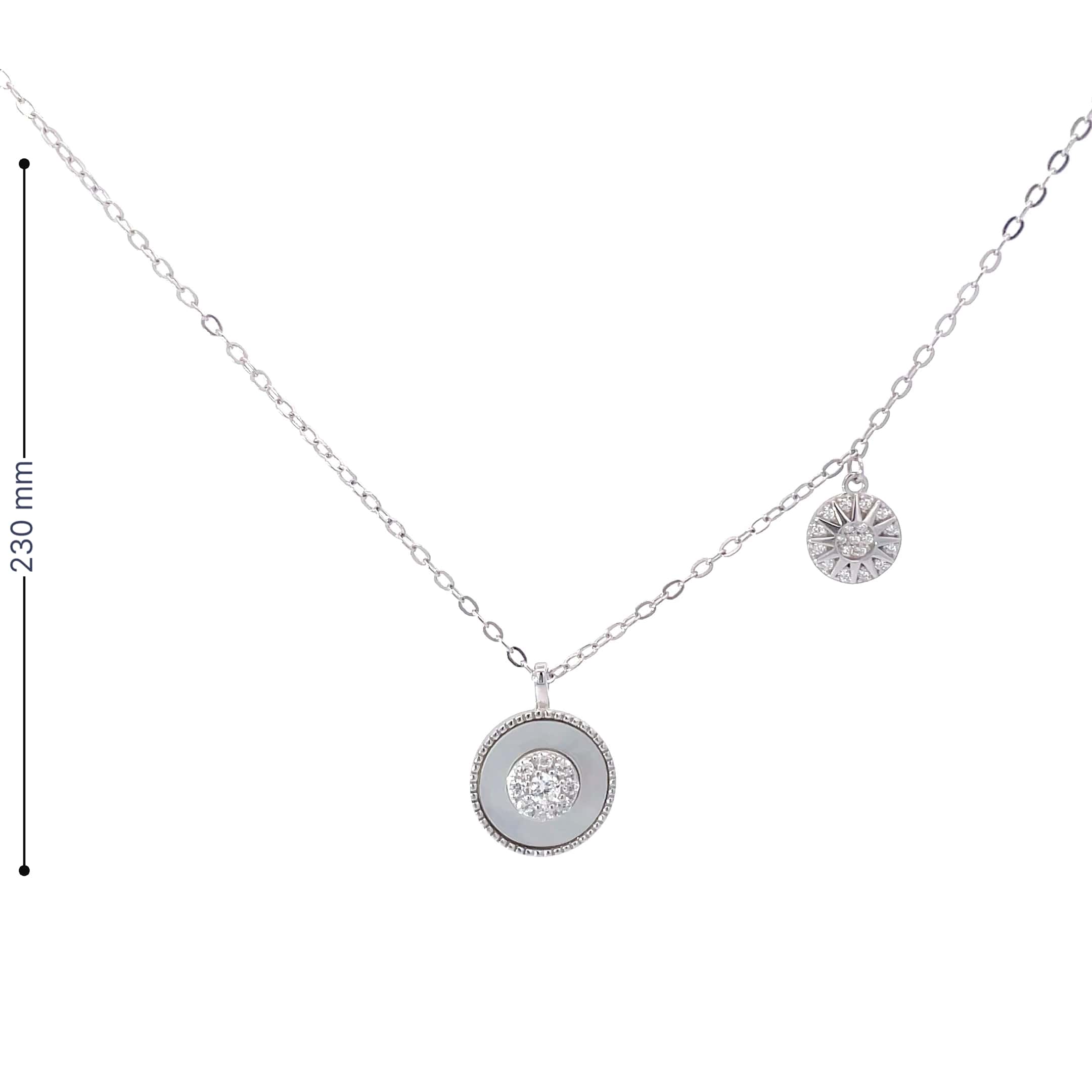 CELESTIAL MEDALLION SILVER PENDANT