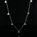 TWINKLE DROP SILVER NECKLACE