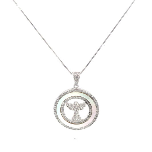 GUARDIAN ANGEL SILVER PENDANT