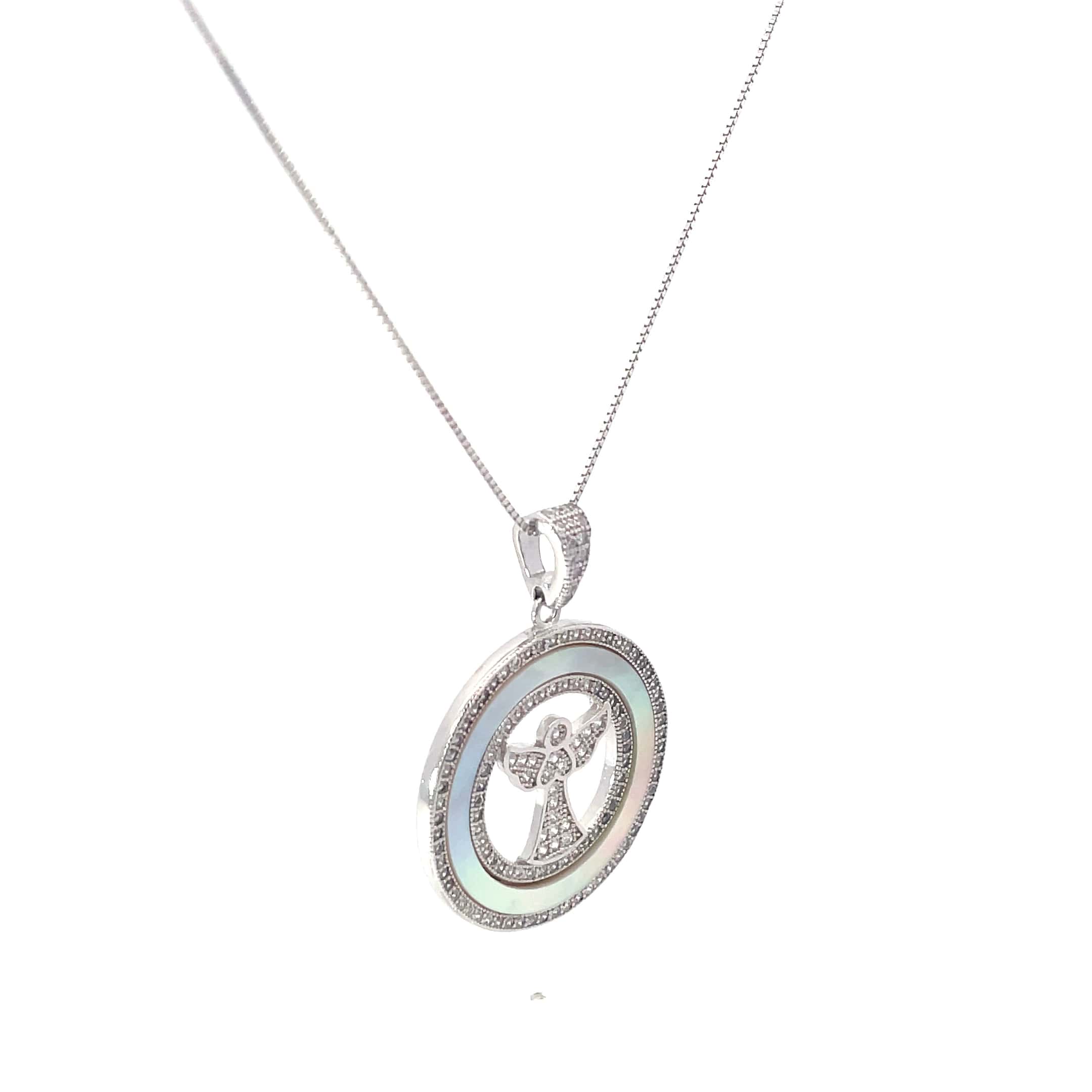 GUARDIAN ANGEL SILVER PENDANT