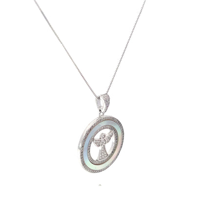 GUARDIAN ANGEL SILVER PENDANT