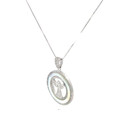 GUARDIAN ANGEL SILVER PENDANT