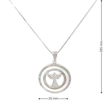 GUARDIAN ANGEL SILVER PENDANT