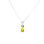SPEEDSTER CAR SILVER PENDANT CHAIN