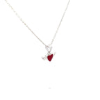 LITTLE ANGEL HEART SILVER PENDANT CHAIN