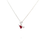 LITTLE ANGEL HEART SILVER PENDANT CHAIN