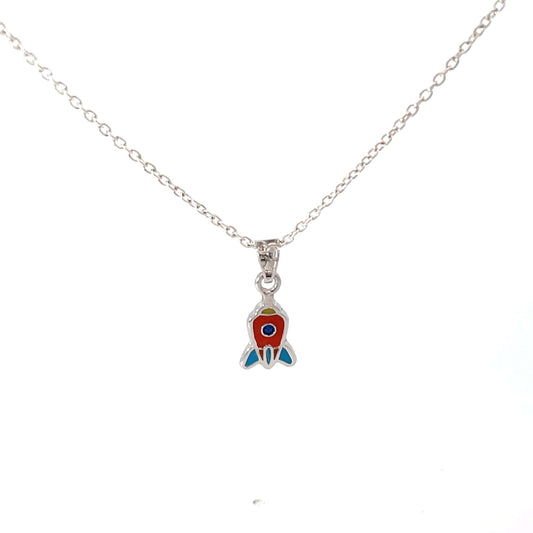 LITTLE SPACE TRAVELER SILVER CHAIN