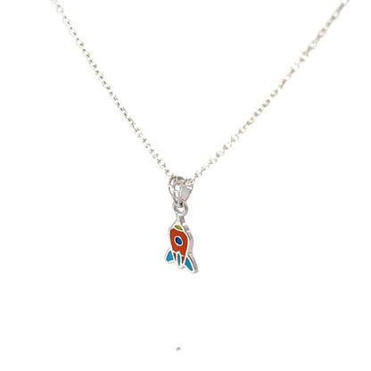 LITTLE SPACE TRAVELER SILVER CHAIN