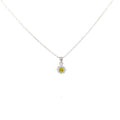 SMILEY FLOWER SILVER PENDANT CHAIN