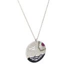 SILVER SUNSET PENDANT