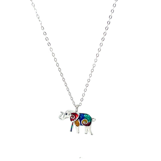 SILVER ELEPHANT SPIRIT CHAIN