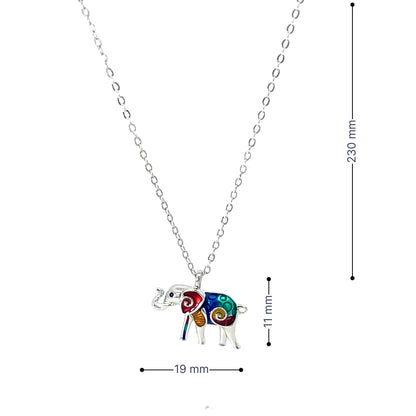 SILVER ELEPHANT SPIRIT CHAIN