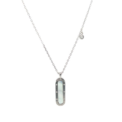 SILVER MODERN LOOP CHAIN