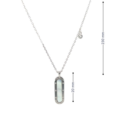 SILVER MODERN LOOP CHAIN