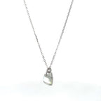 SILVER LOCKED LOVE CHAIN