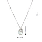 SILVER LOCKED LOVE CHAIN