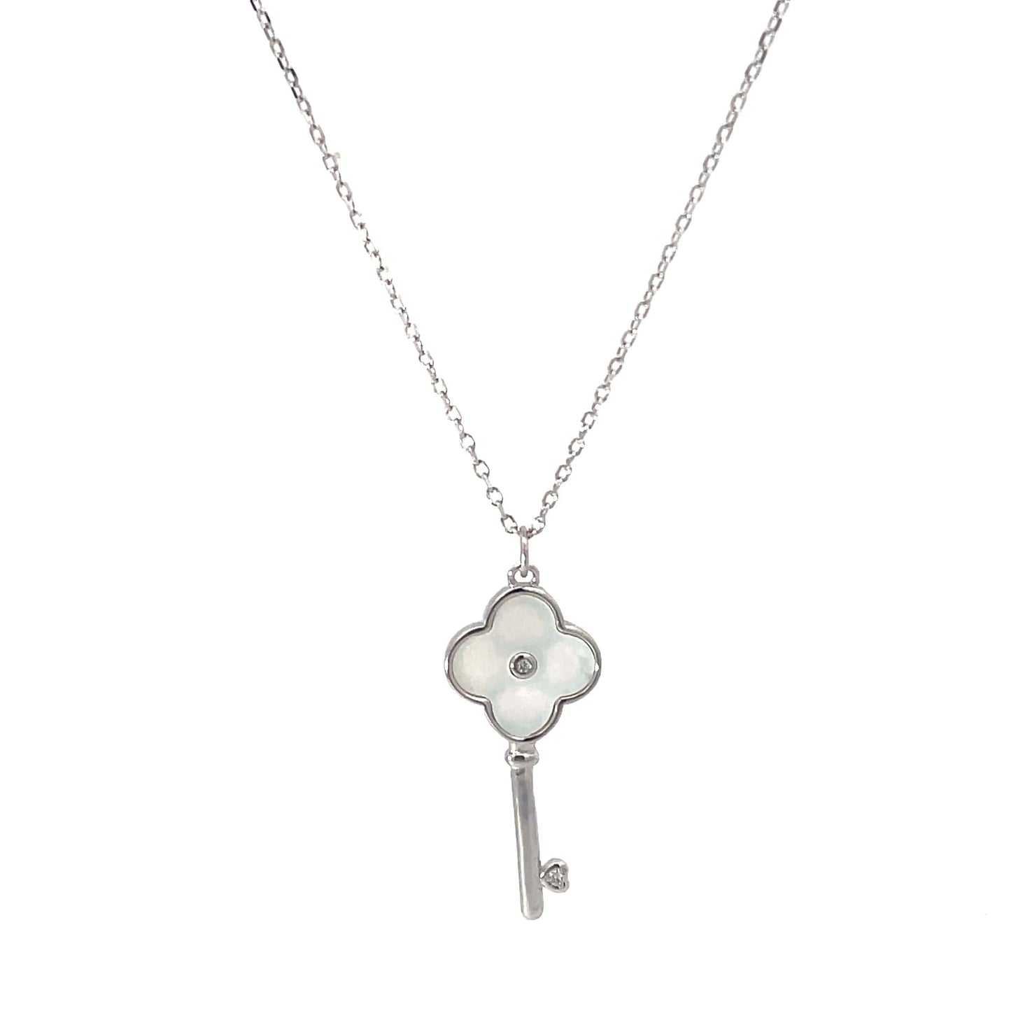 SILVER BLOOM KEY CHAIN