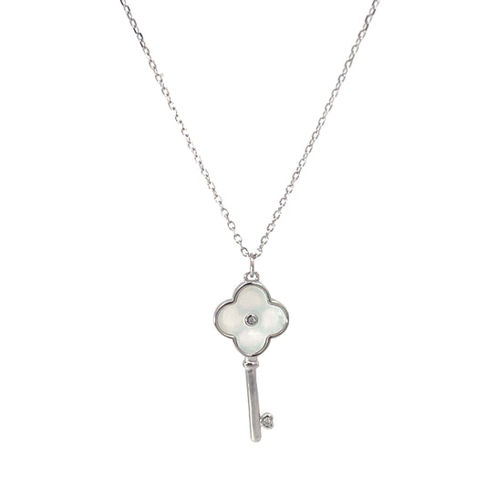 SILVER BLOOM KEY CHAIN