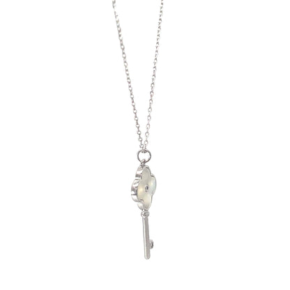 SILVER BLOOM KEY CHAIN